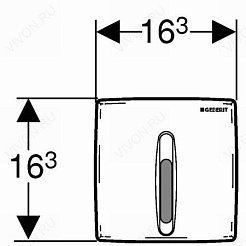 Geberit Смывное устройство для писсуаров "HyBasic" 115.818.11.1 сенсорное – фотография-3